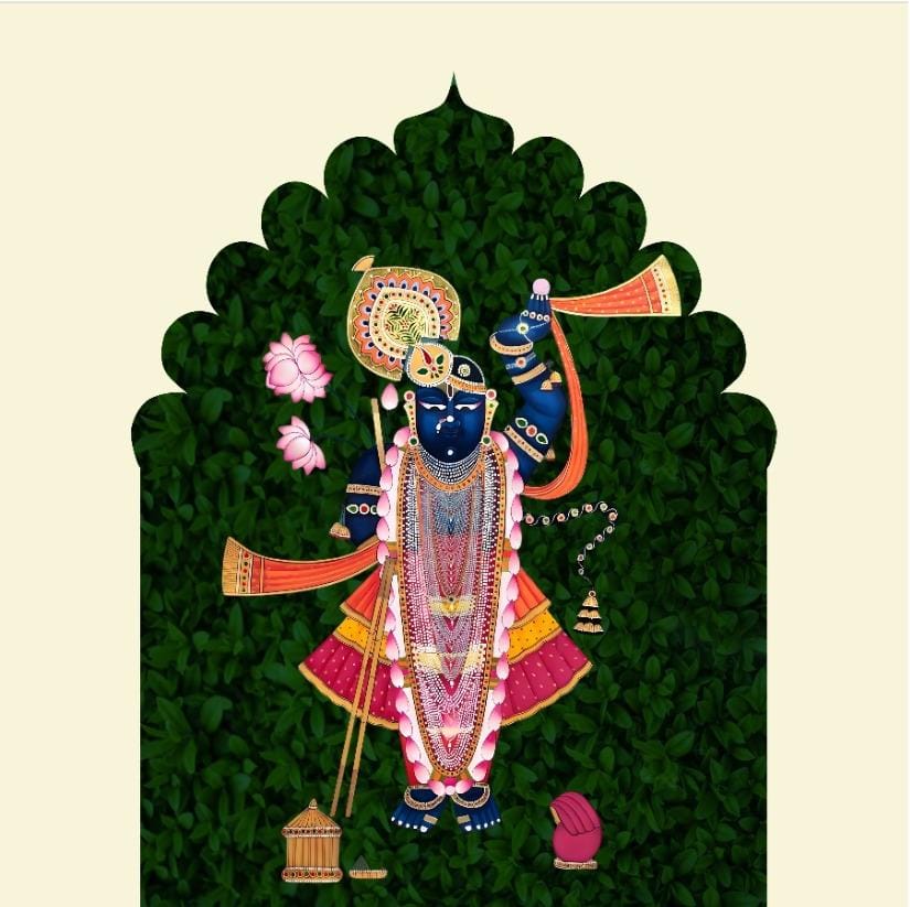 Shrinathji Hariyali Darshan Backdrop