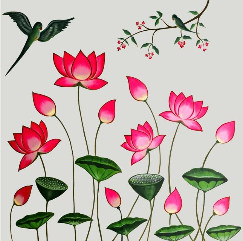Lotus Serenity Garden Backdrop