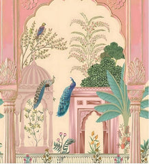 Blush Palace Peacock Garden Backdrop