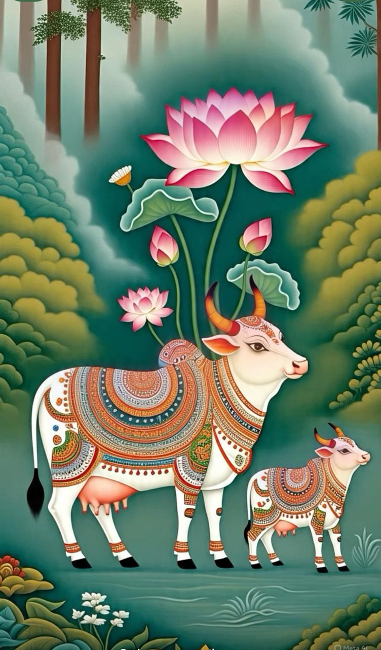 Kamdhenu Lotus Van Backdrop