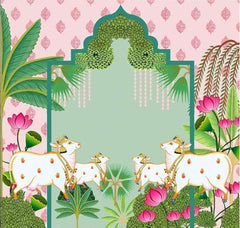 Kamdhenu Vrindavan Garden Backdrop
