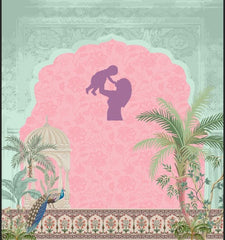 Motherhood in Royal Garden Backdrop