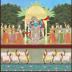 Shrinathji Raas Utsav Backdrop