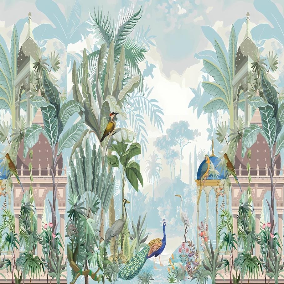 Enchanted Tropical Palace Backdrop