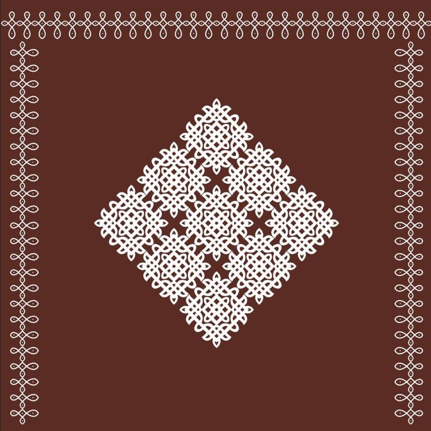 Heritage Kolam Mandala Backdrop