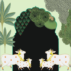 Sacred Nandi Garden Backdrop
