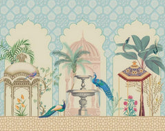 Royal Peacock Courtyard Backdrop