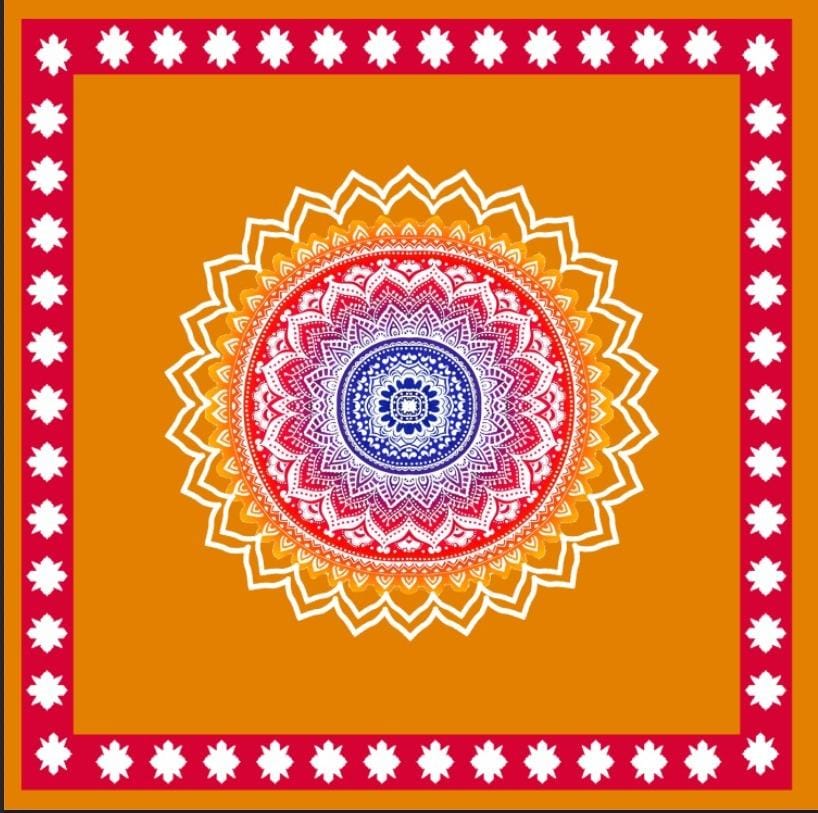 Festive Mandala Rangoli Backdrop