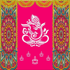 Ganesh Mandala Festive Tapestry