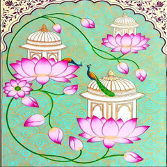 Royal Pichwai Pavilion & Lotus Garden Heritage Backdrop