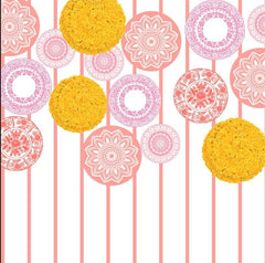 Vibrant Pink Mandala & Marigold Festive Indian Backdrop