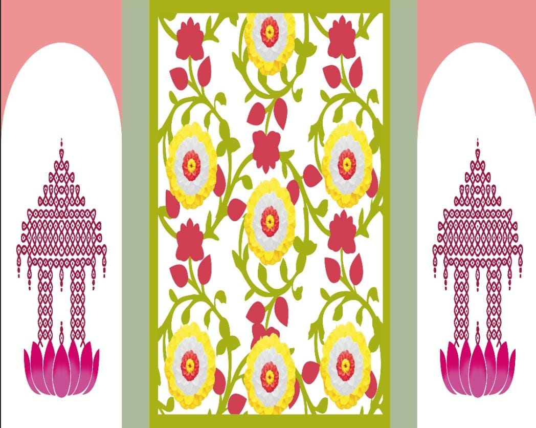 Lotus Jharokha Festive Backdrop