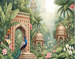 Royal Pavilion Peacock Garden Backdrop