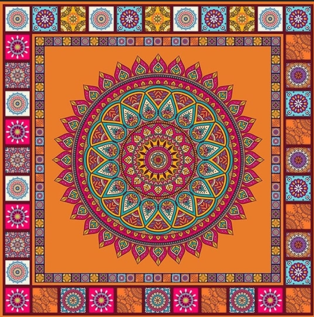 Mosaic Border Backdrop