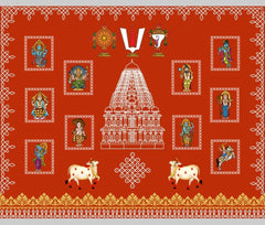 Gopuram Crimson Heritage Backdrop