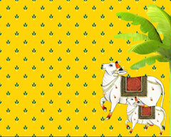 Banana Leaf Pichwai Backdrop
