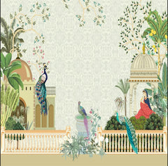 Mughal Pavilion Miniature Backdrop