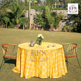 Yellow Haldi Table Cover