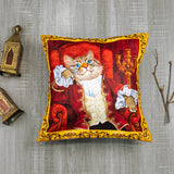 Mad cat Cushion Cover