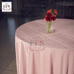 Baby pink table cover