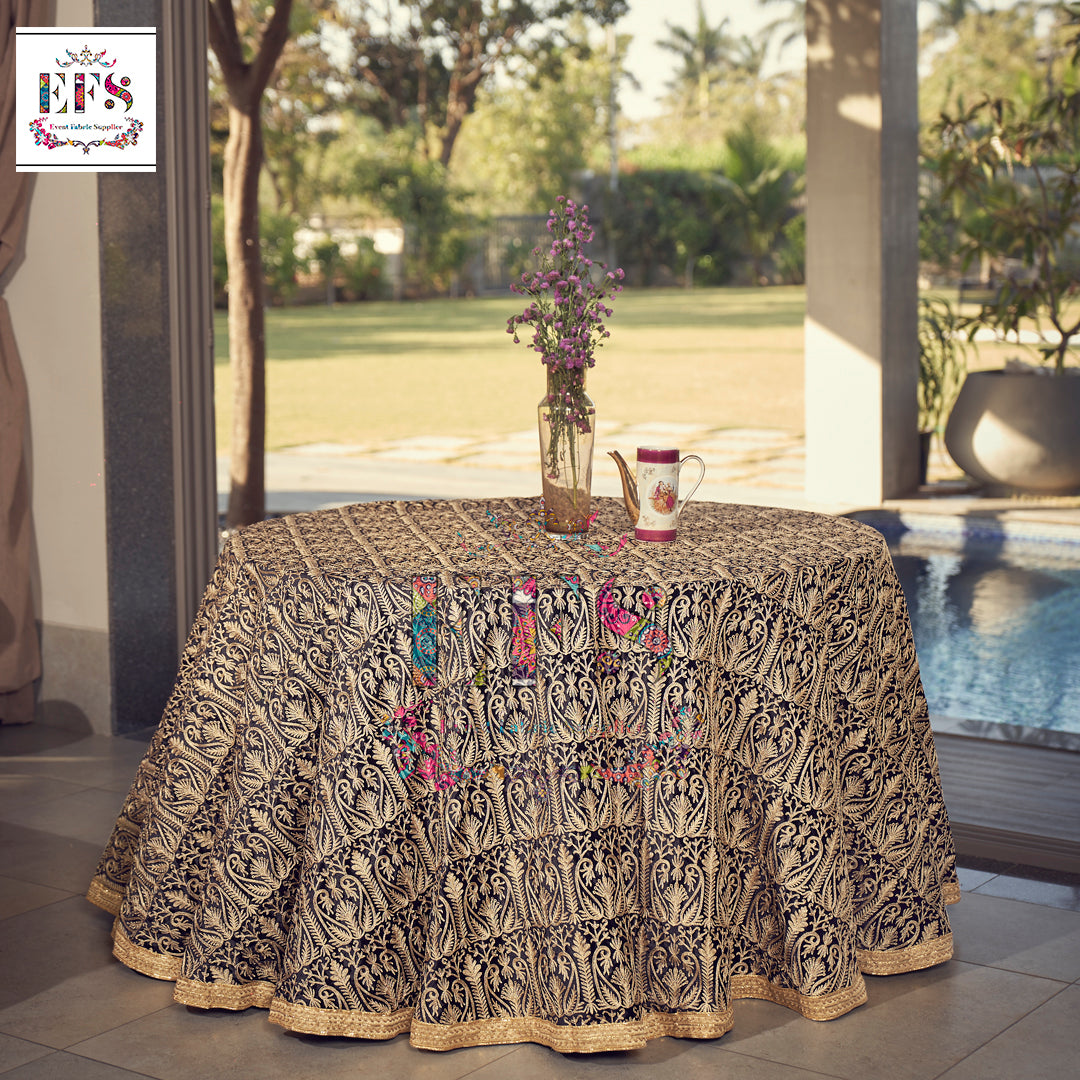 Heavy embroidery work table cover