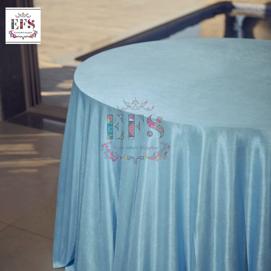 Sky blue table cover