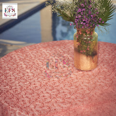 Net embroidery work table cover