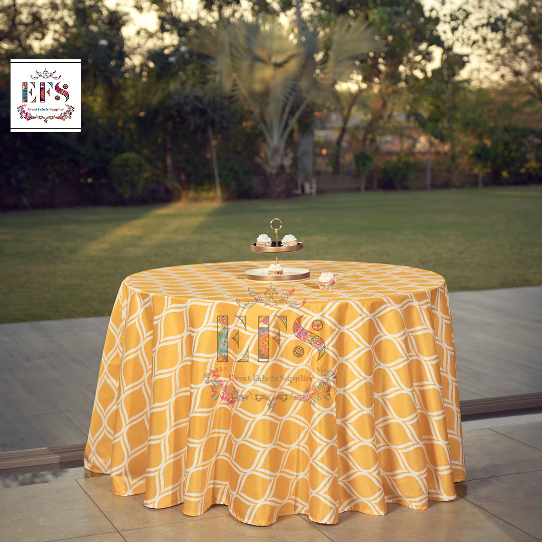 Yellow table cover
