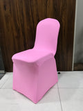 Baby Pink Spandex Chair Cover