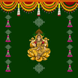 A traditional Backdrop of Laxmiji