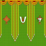 A Traditional backdrop for a South Indian event.