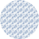 A light Blue Floral Table Overlay