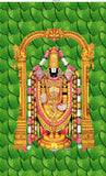 Venkateswara Balaji Backdrop with dark Betel Leaves.