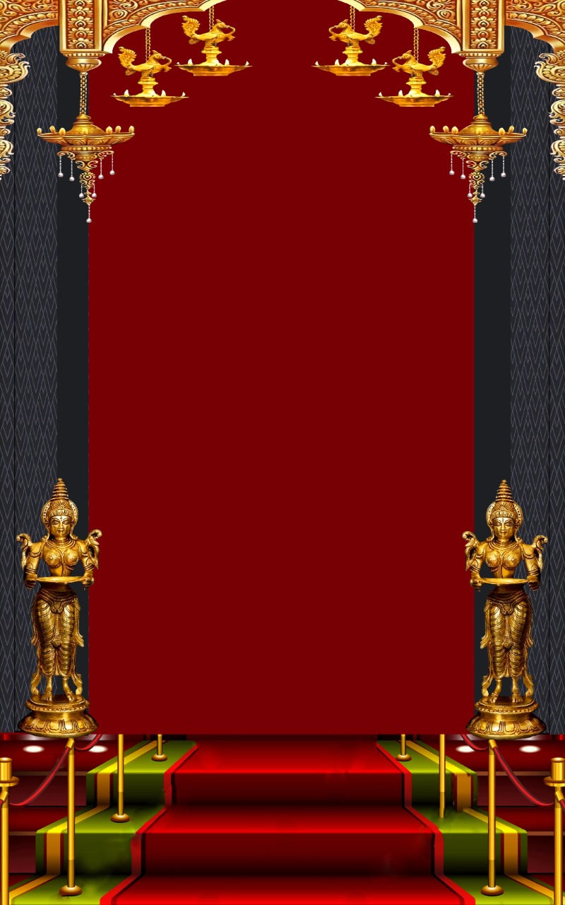 Temple Design Backdrop