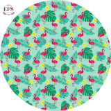 flamingo printed table cover