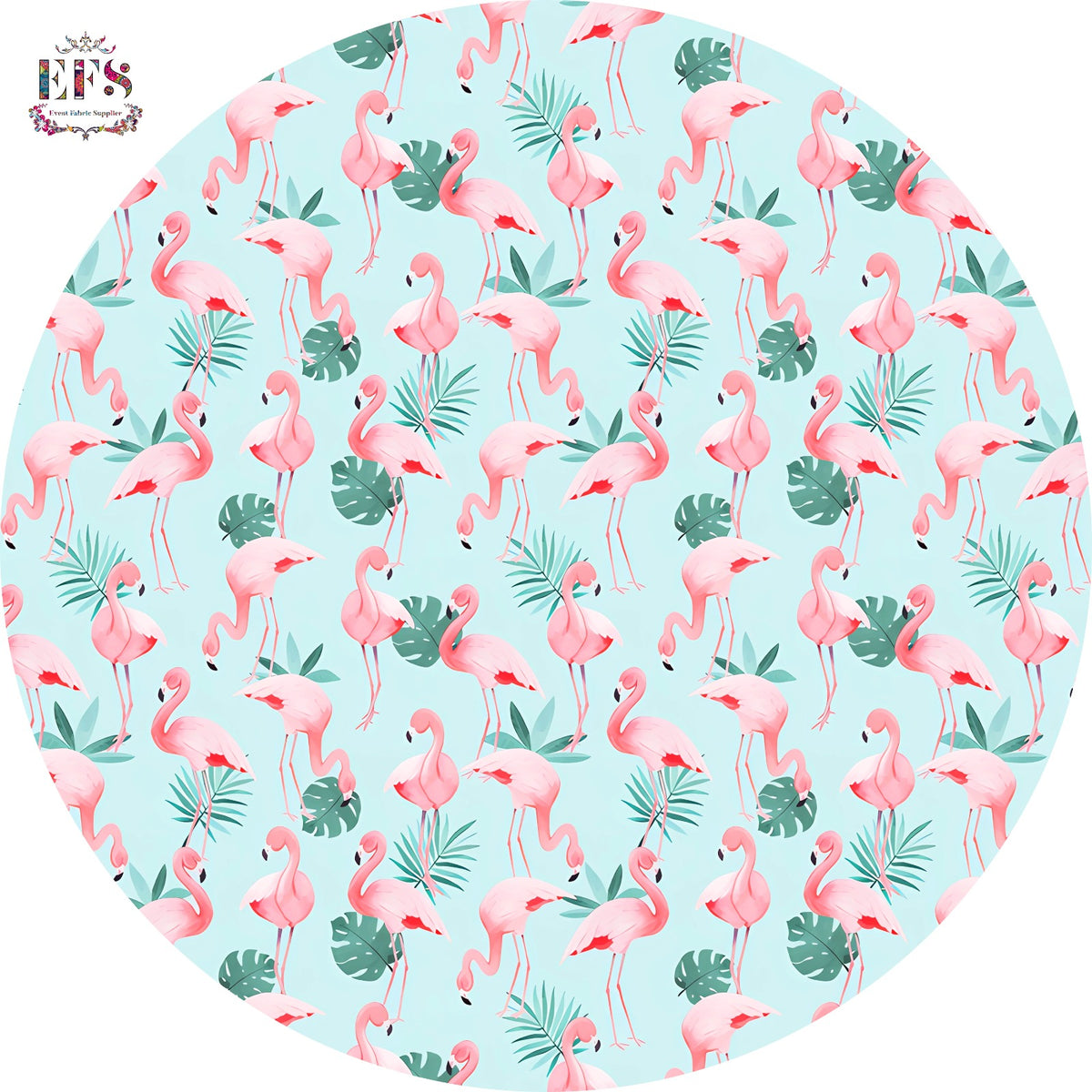 flamingo printed table cover