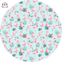 flamingo printed table cover