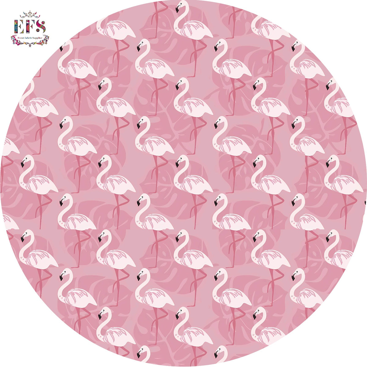 flamingo printed table cover