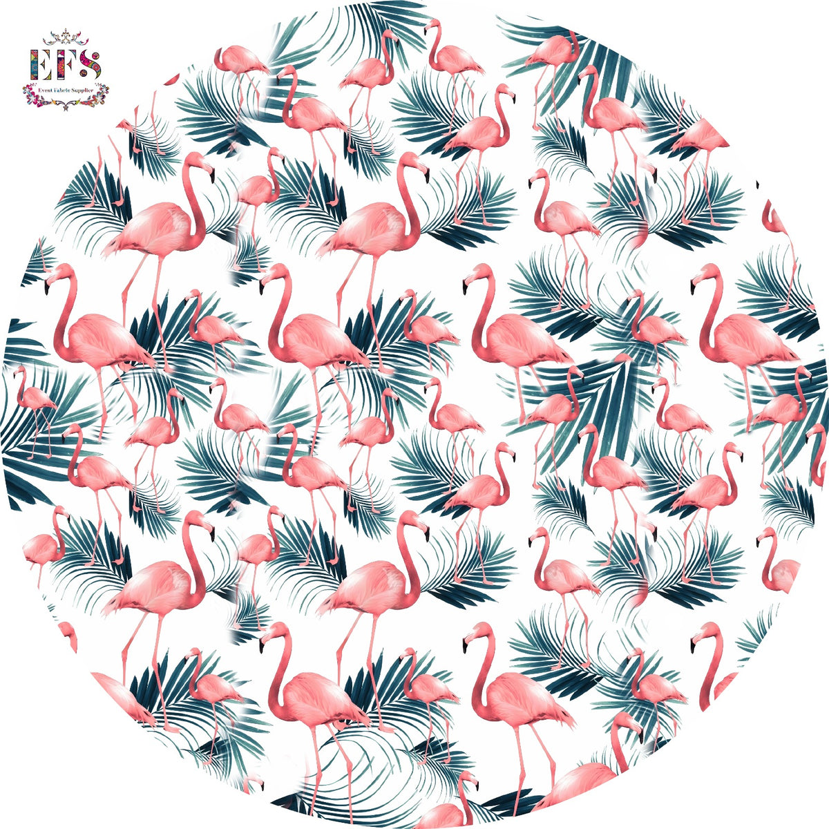 flamingo printed table cover