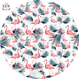 flamingo printed table cover