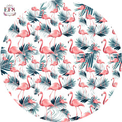 flamingo printed table cover