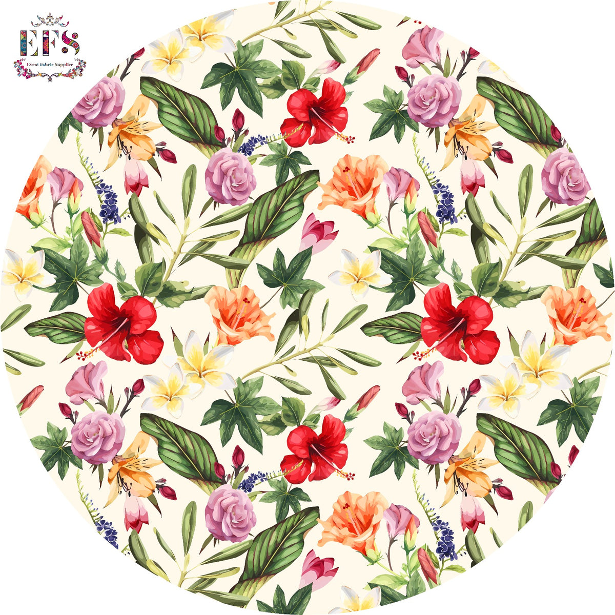 Tropical design table cover