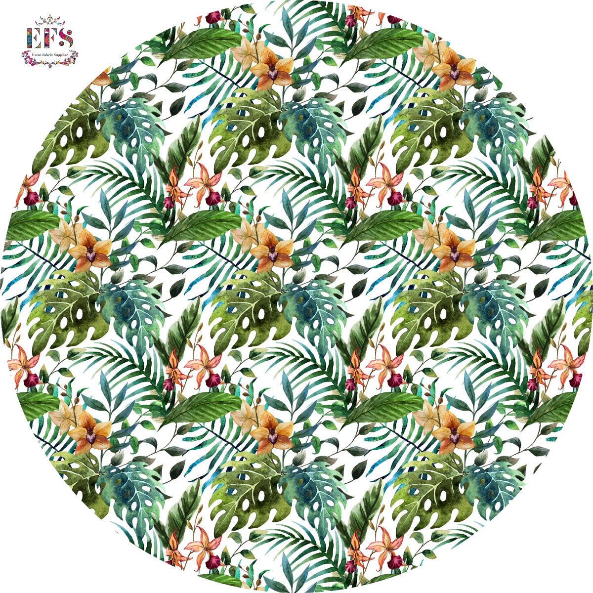 Tropical design table cover