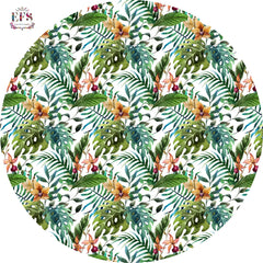 Tropical design table cover